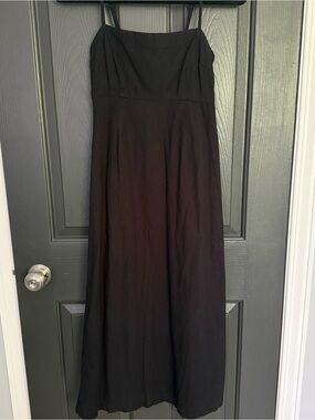 Abercombie Black Linen Maxi Dress